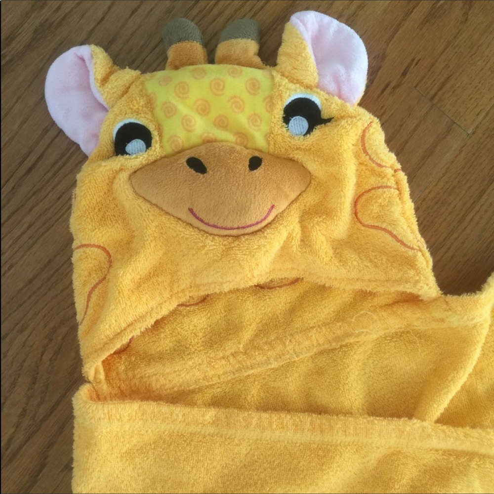 Kids Hooded Wrap Towel  by Zoocchini Giraffe